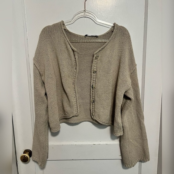 Zara BOATNECK KNIT CARDIGAN SOLD OUT TRENDING Size S - Picture 7 of 7